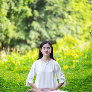 Image of a women mediating to demonstrate the importance of acknowledging the triggers to binge eating and overeating not being a 'part' of us. "That is the Trigger, That is not me"