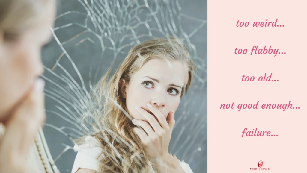 negative self talk in the mirror